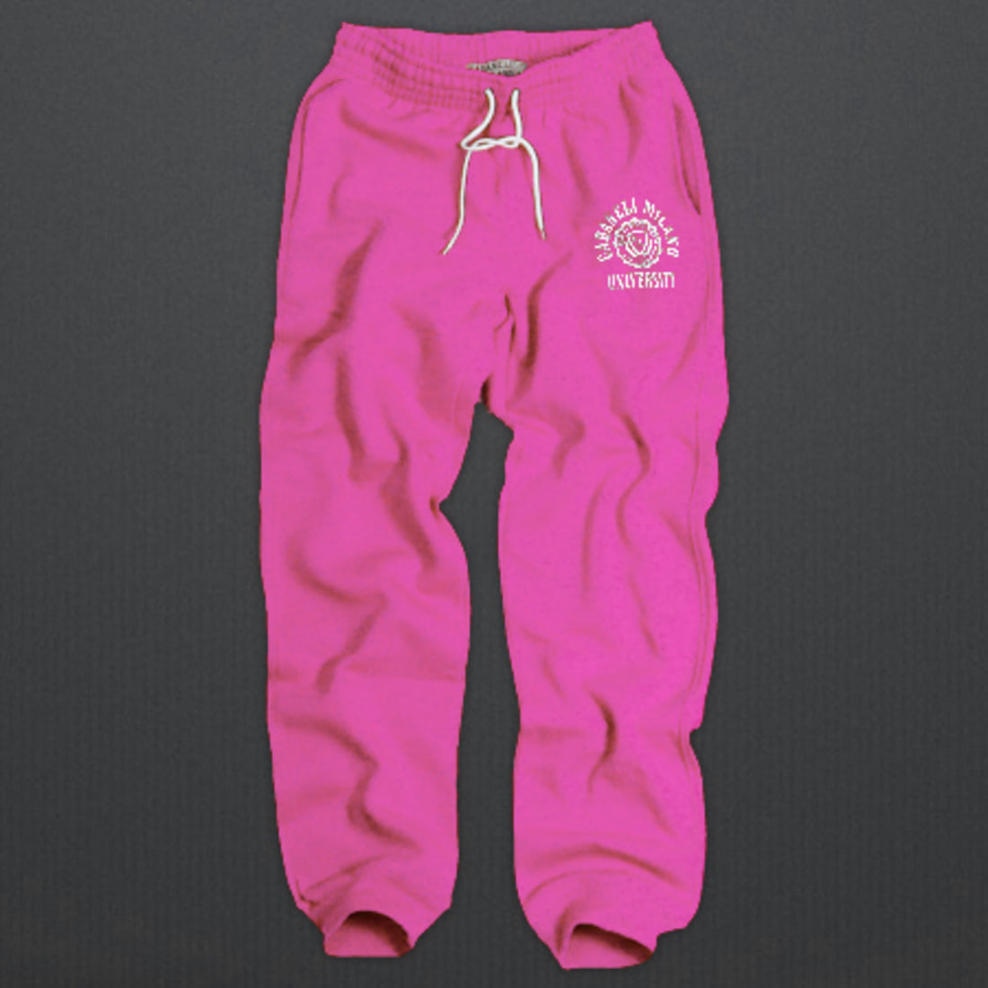 Cabaneli Pantalon Jogging Cabaneli Rose Typo Blanc