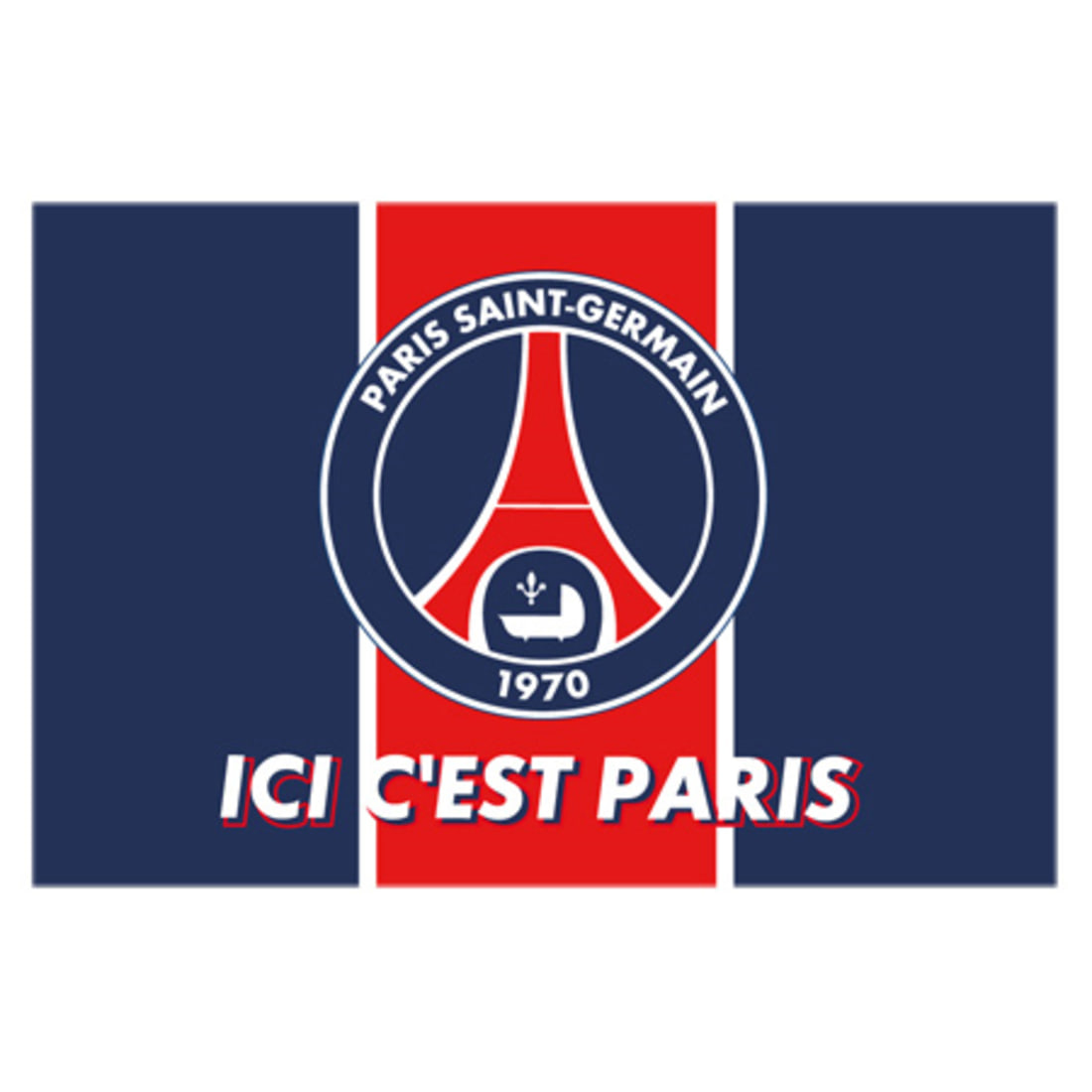 Drapeau PSG Logo - Accessoires - Equipements