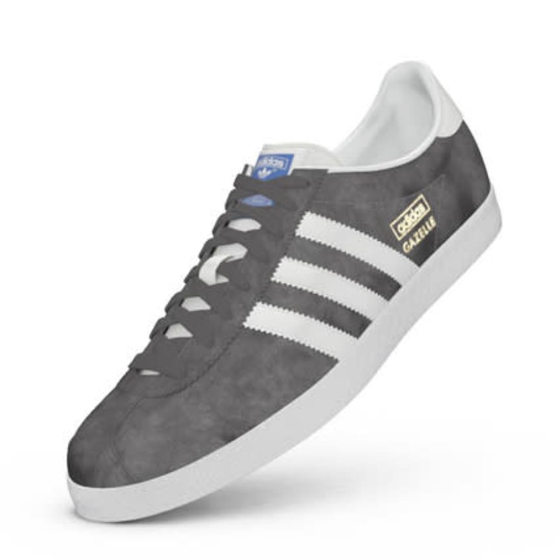 adidas gazelle og gris blanc