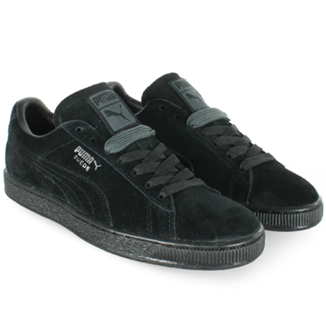 puma suede noir semelle brune