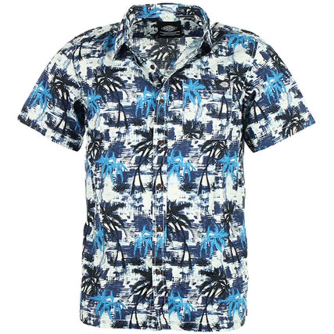 Dickies Chemise Manches Courtes Dickies Honolulu Bleu Laboutiqueofficielle Com