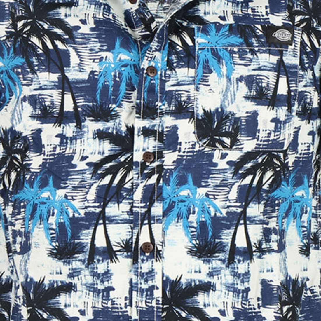 Dickies Chemise Manches Courtes Dickies Honolulu Bleu Laboutiqueofficielle Com