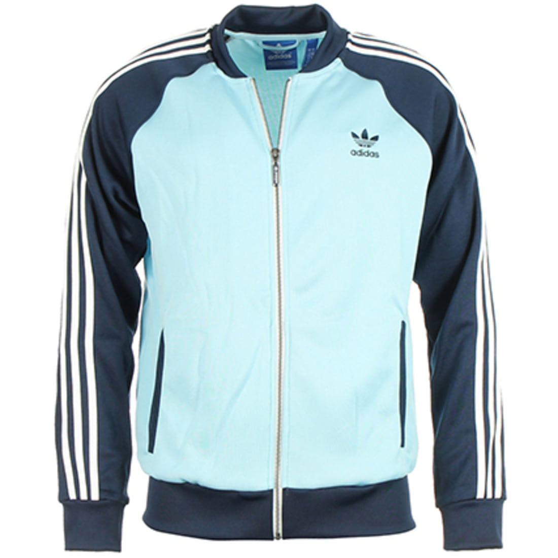 adidas Veste Zippée adidas SST Tracktop AA0155 Bleu Turquoise