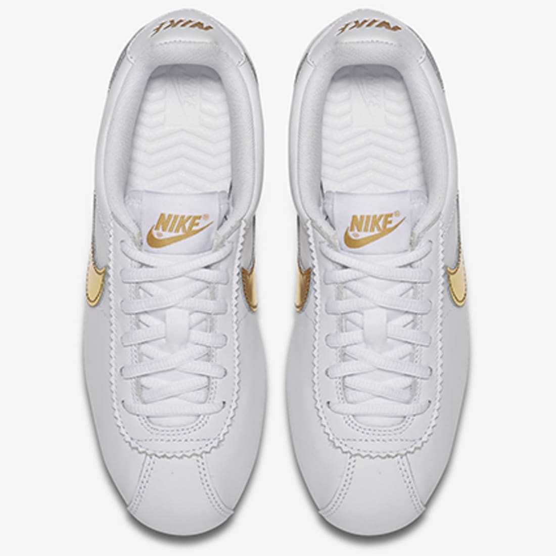 cortez blanche cuir