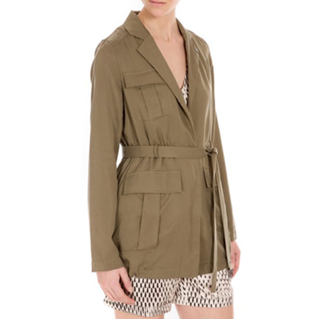 LPB Woman - Veste Saharienne Femme S160801 Kaki - LaBoutiqueOfficielle.com