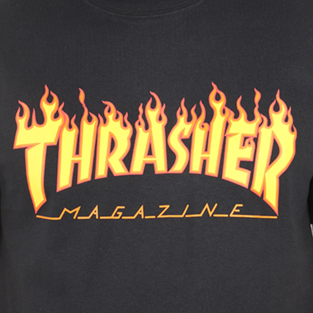 Thrasher - Tee Shirt Flame Noir - LaBoutiqueOfficielle.com