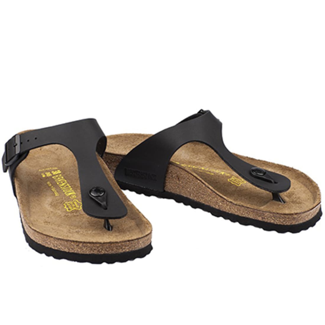 Birkenstock - Tongs Femme Gizeh Birko-Flor Noir ...