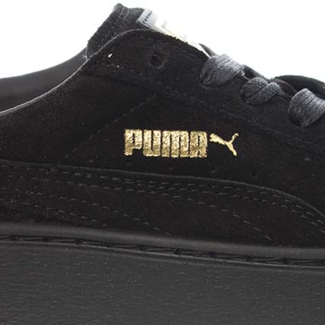 puma cuir noir