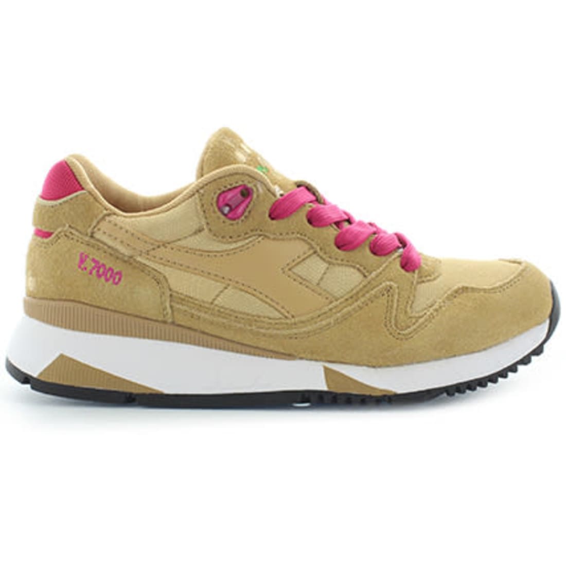 Diadora Baskets Femme V7000 Nylon II Beige Rose
