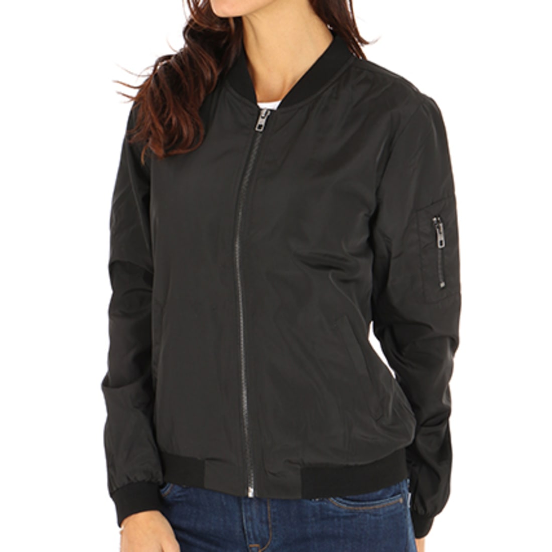 Only - Bomber Femme Linea Noir - LaBoutiqueOfficielle.com