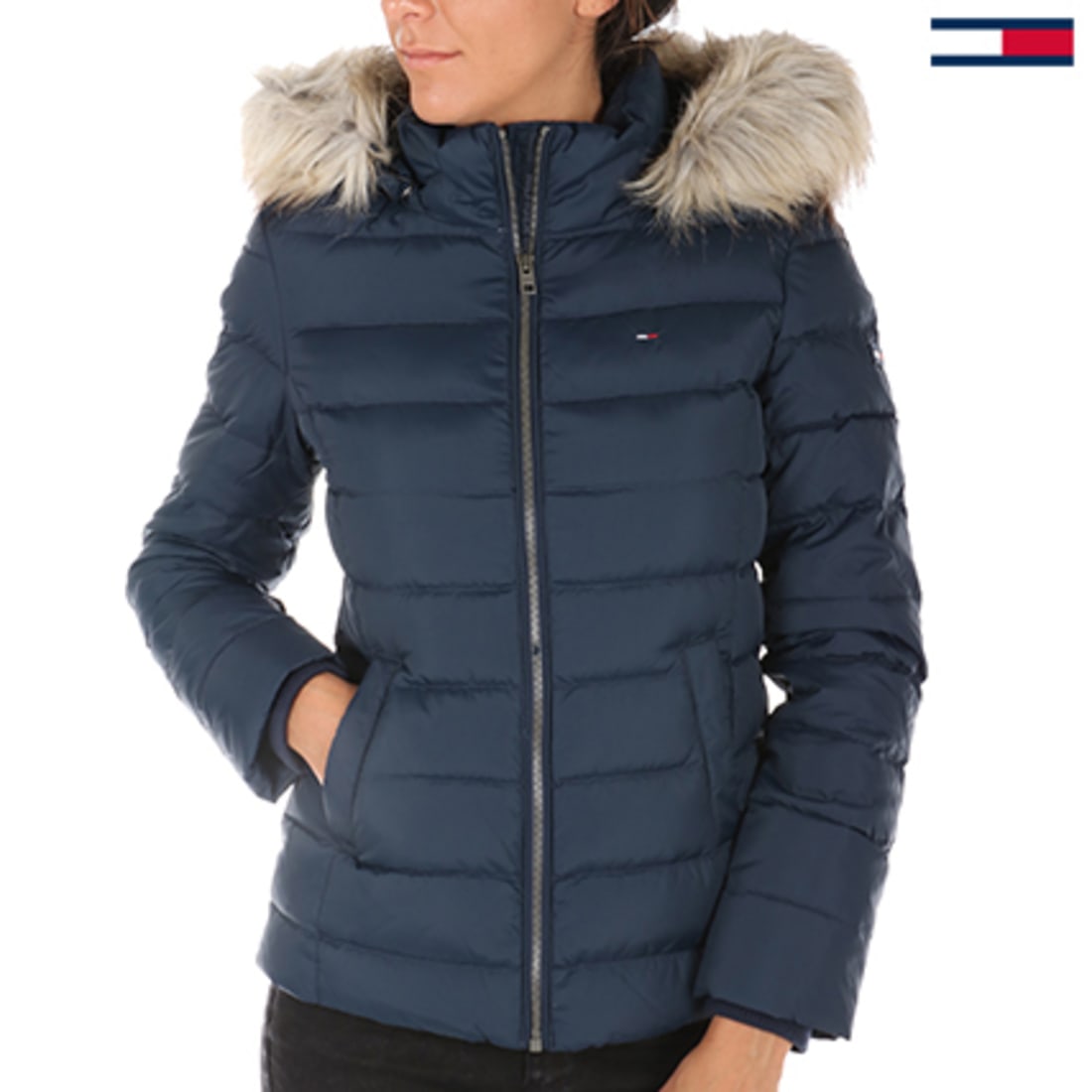doudoune tommy hilfiger femme a carreaux