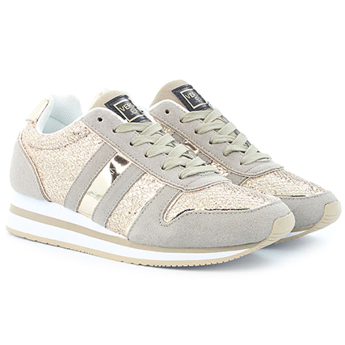 Versace Jeans Couture Baskets Femme Donna Dis. A1 Gris Rose Cuivré