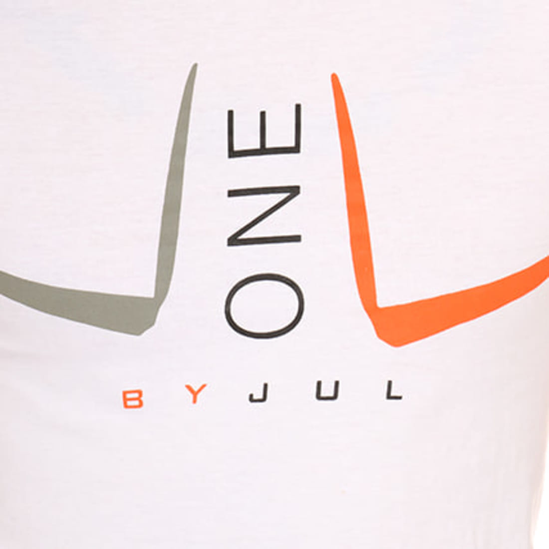 JUL Tee Shirt J One L Blanc Orange