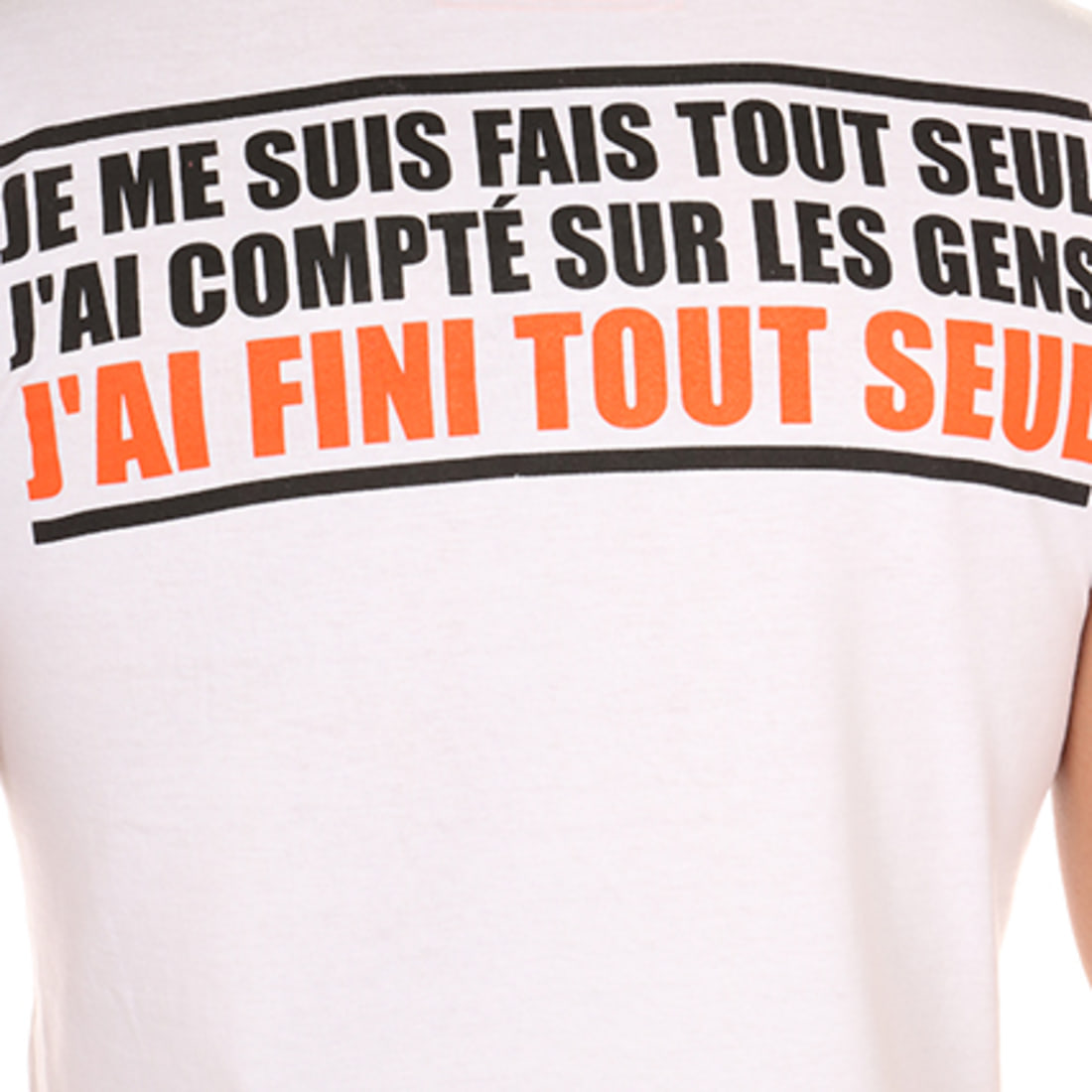 JUL Tee Shirt J One L Blanc Orange