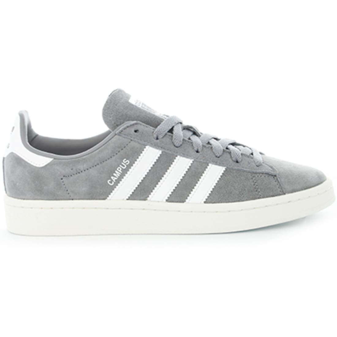 Adidas Originals - Baskets Campus BZ0085 Grey Footwear White Core White - LaBoutiqueOfficielle.com