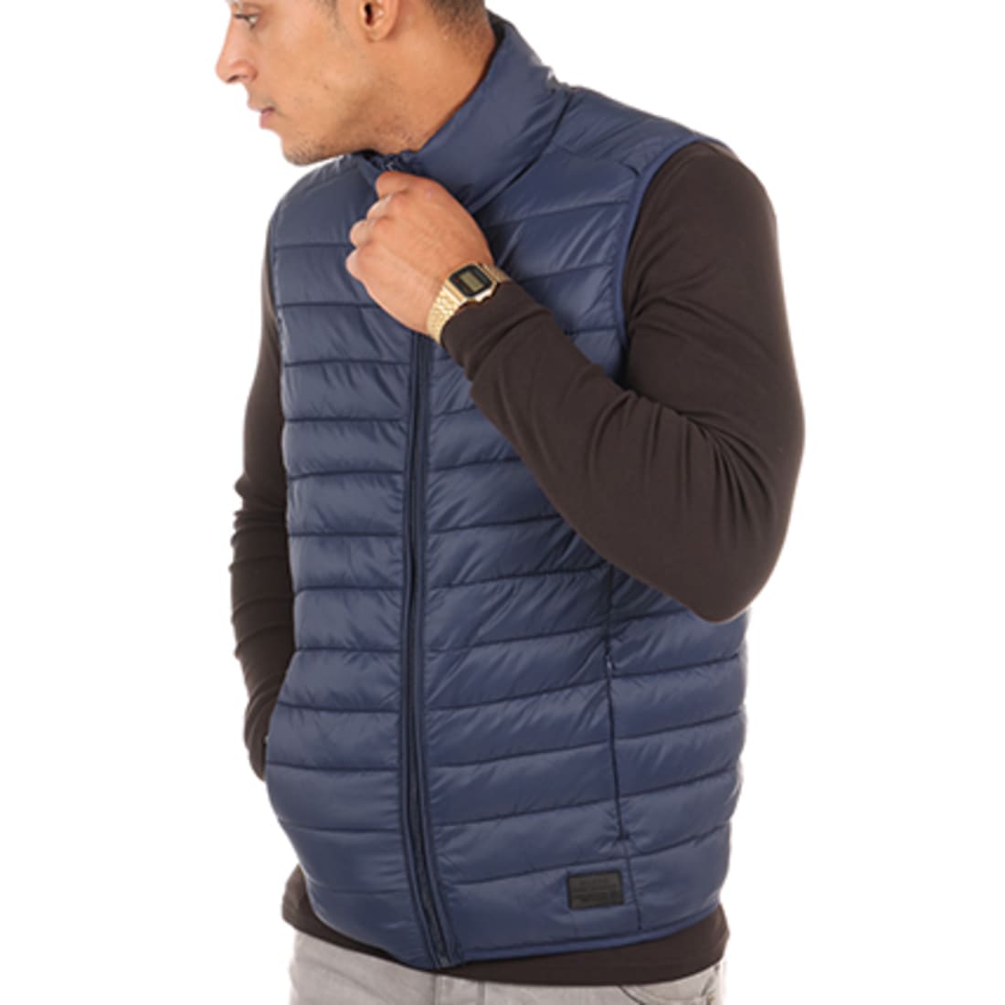 doudoune sans manche bleu marine ralph lauren