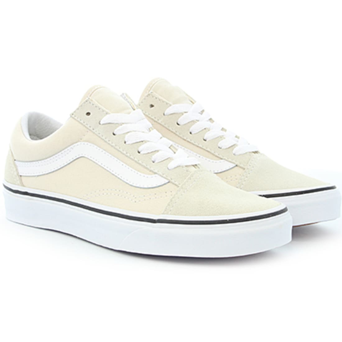 Vans - Baskets Femme Old Skool A38G1OUE Birch True White - LaBoutiqueOfficielle.com