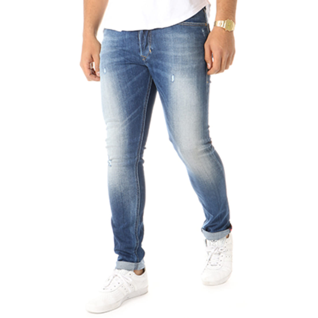 Diesel Jean Carrot Slim Tepphar 084GG Bleu Denim