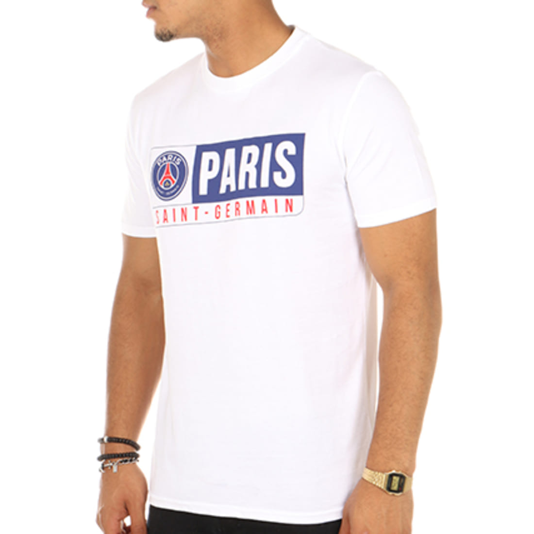 Foot Tee Shirt Paris Saint Germain Blanc