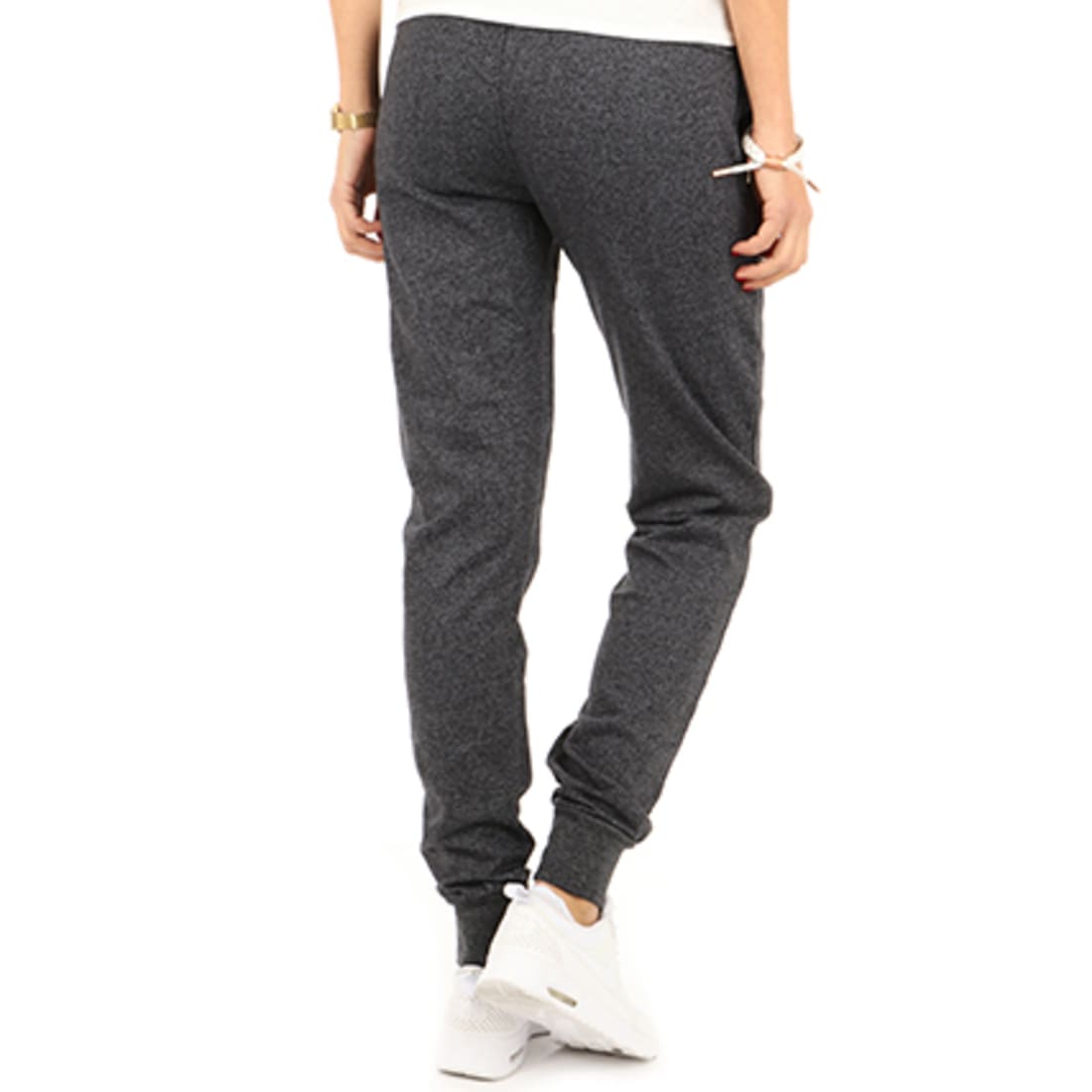 Urban Classics Pantalon Jogging Femme TB1670 Gris Anthracite Chiné