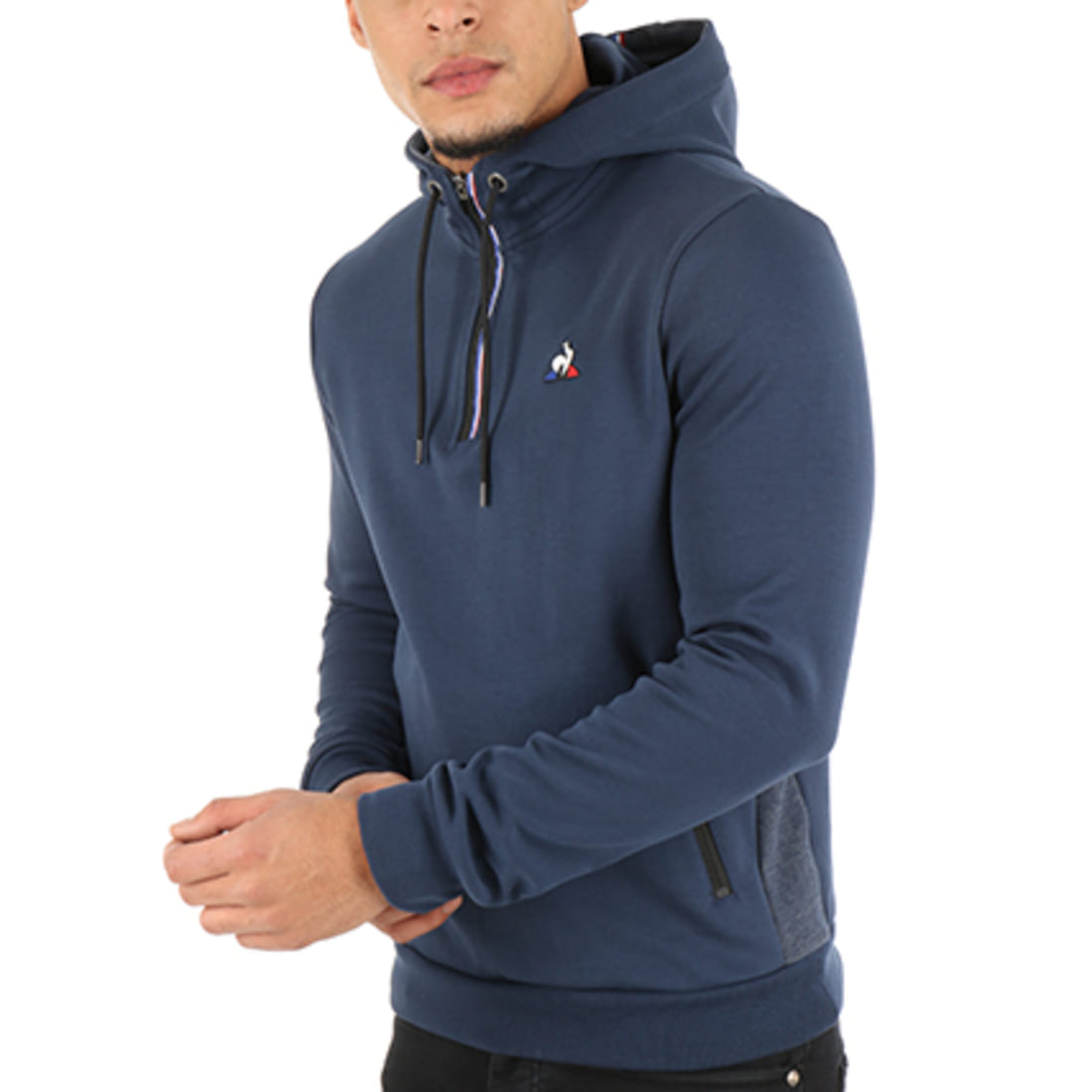Le Coq Sportif - Sweat Capuche Tech Zip 1 Bleu Marine