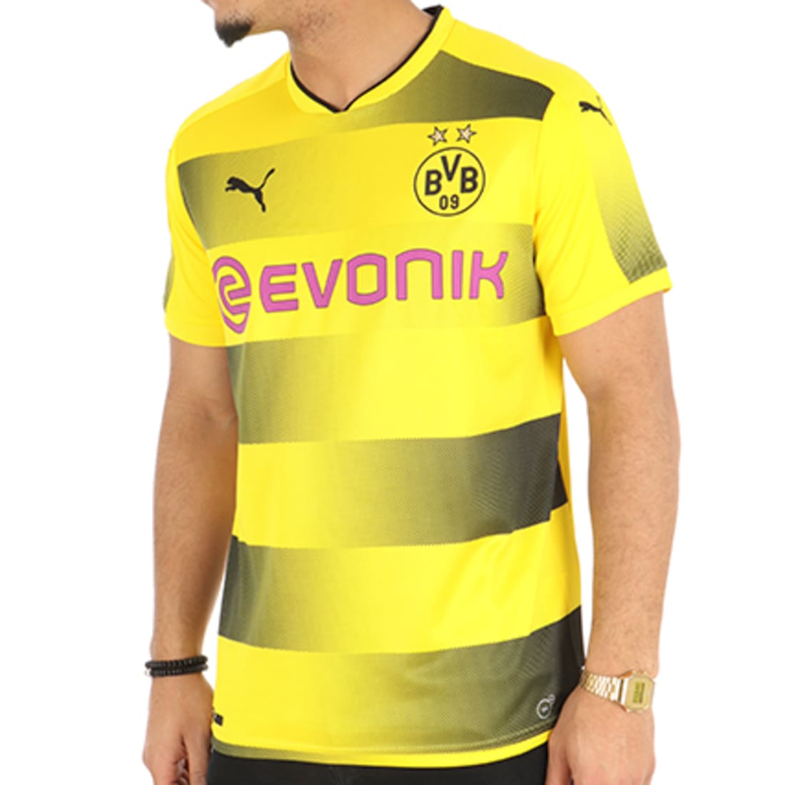 Maillot jaune best sale et noir foot