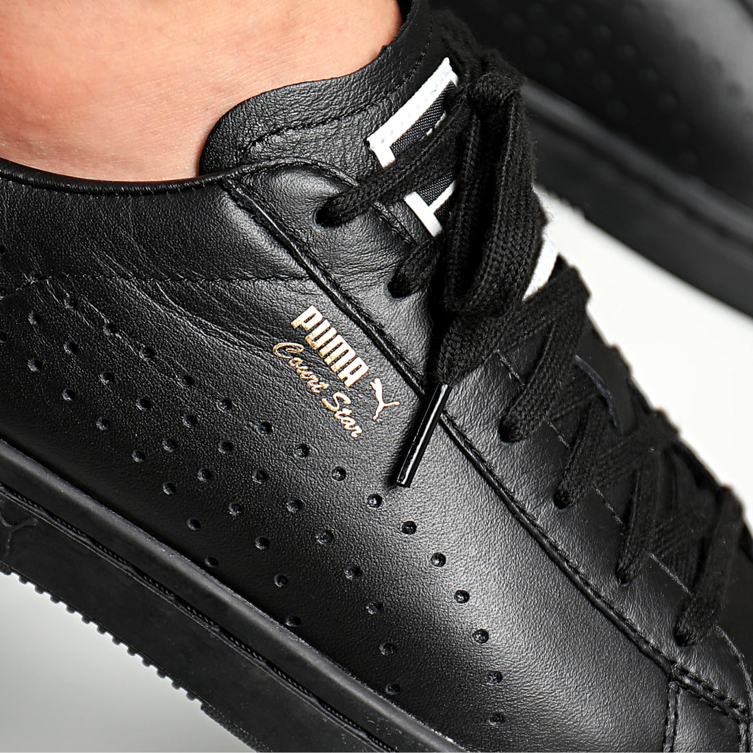 puma cuir de vachette