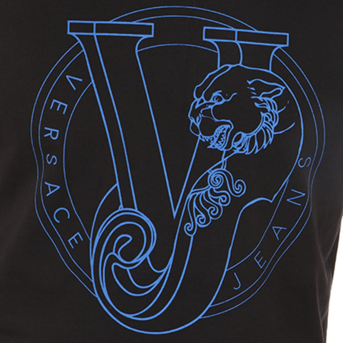 Versace Jeans Couture Tee Shirt Print Logo Noir