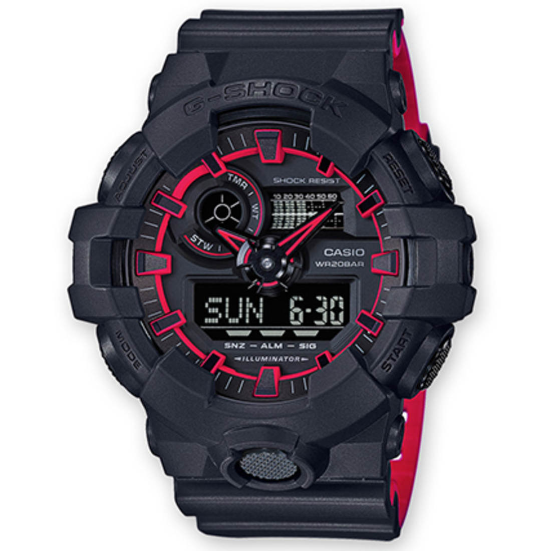 GShock Montre GShock GA700SE1A4ER Noir Rouge