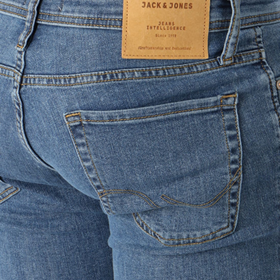 Jack And Jones Jean Skinny Troué Liam Original Bleu Denim