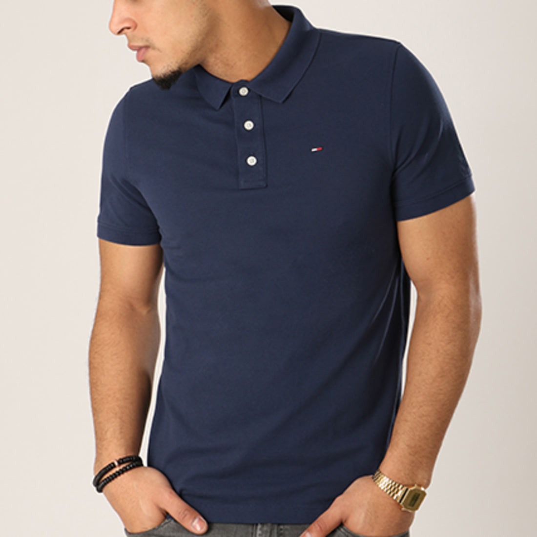  Tommy  Hilfiger  Polo  Manches Courtes Original  4266 Bleu 