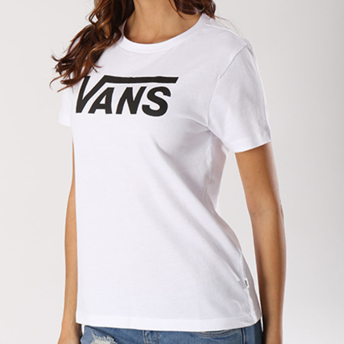 Vans Tee Shirt Femme Flying V Blanc