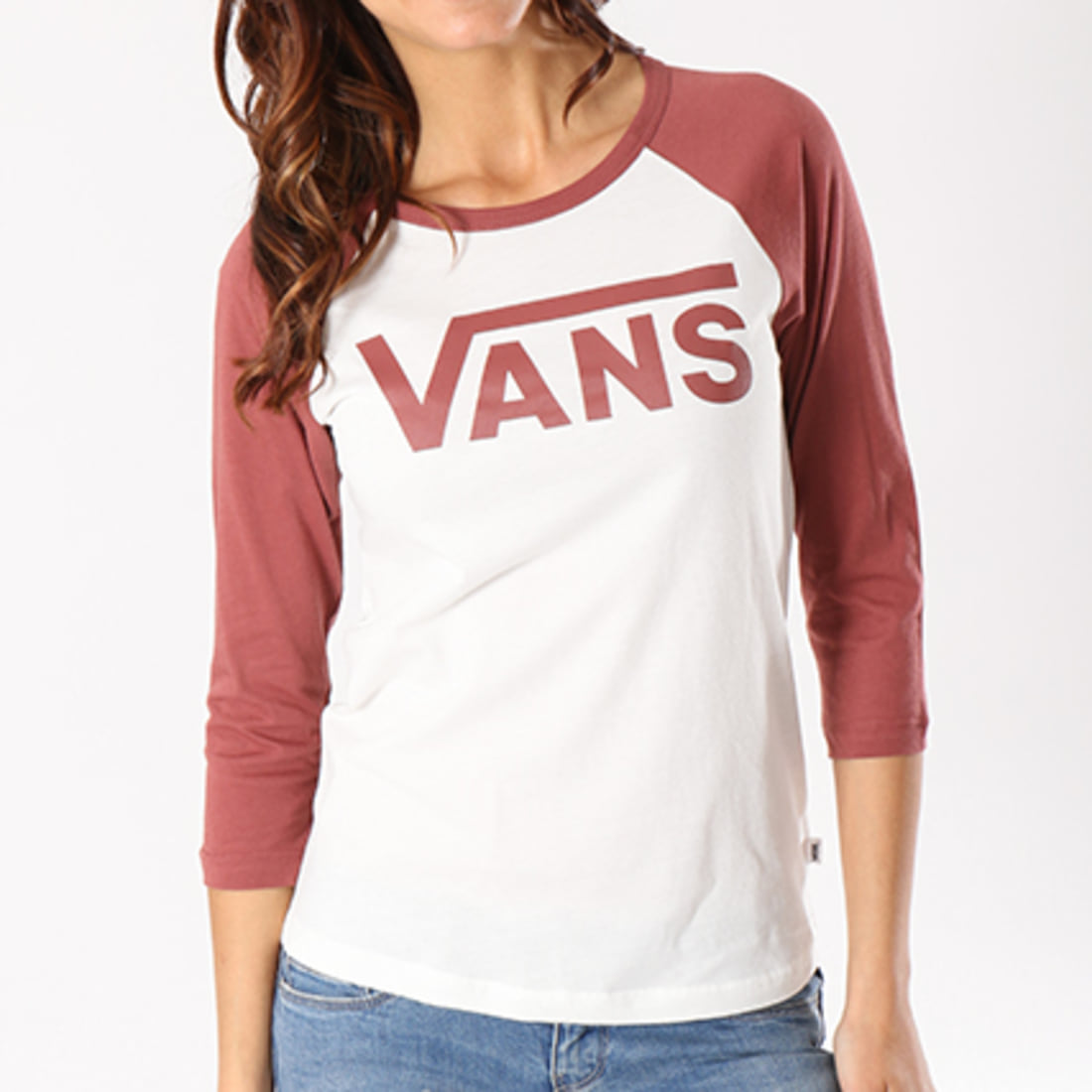 T shirt vans femme bordeaux discount