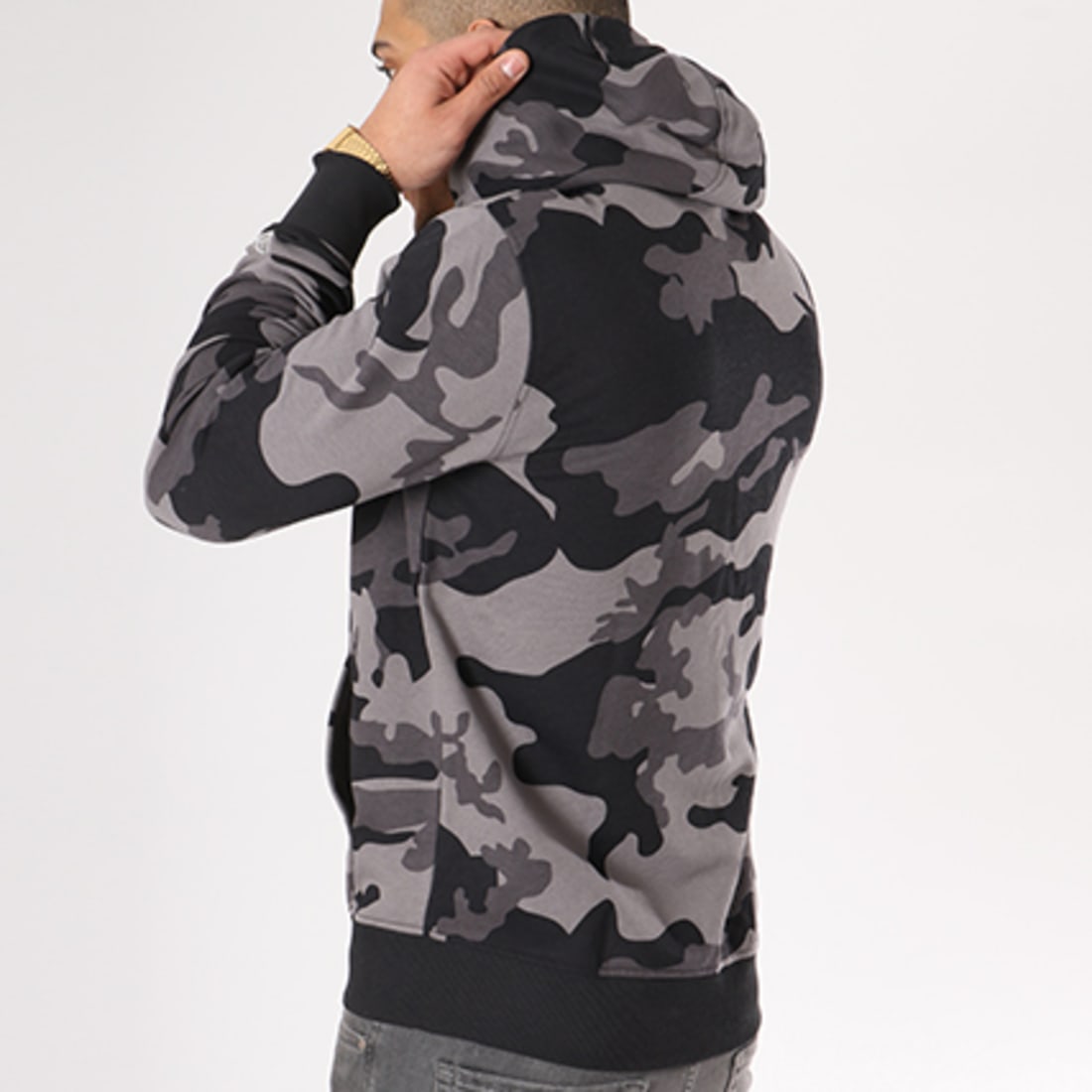 New Era - Sweat Zippé Capuche BNG Fleece NBA Golden State ...
