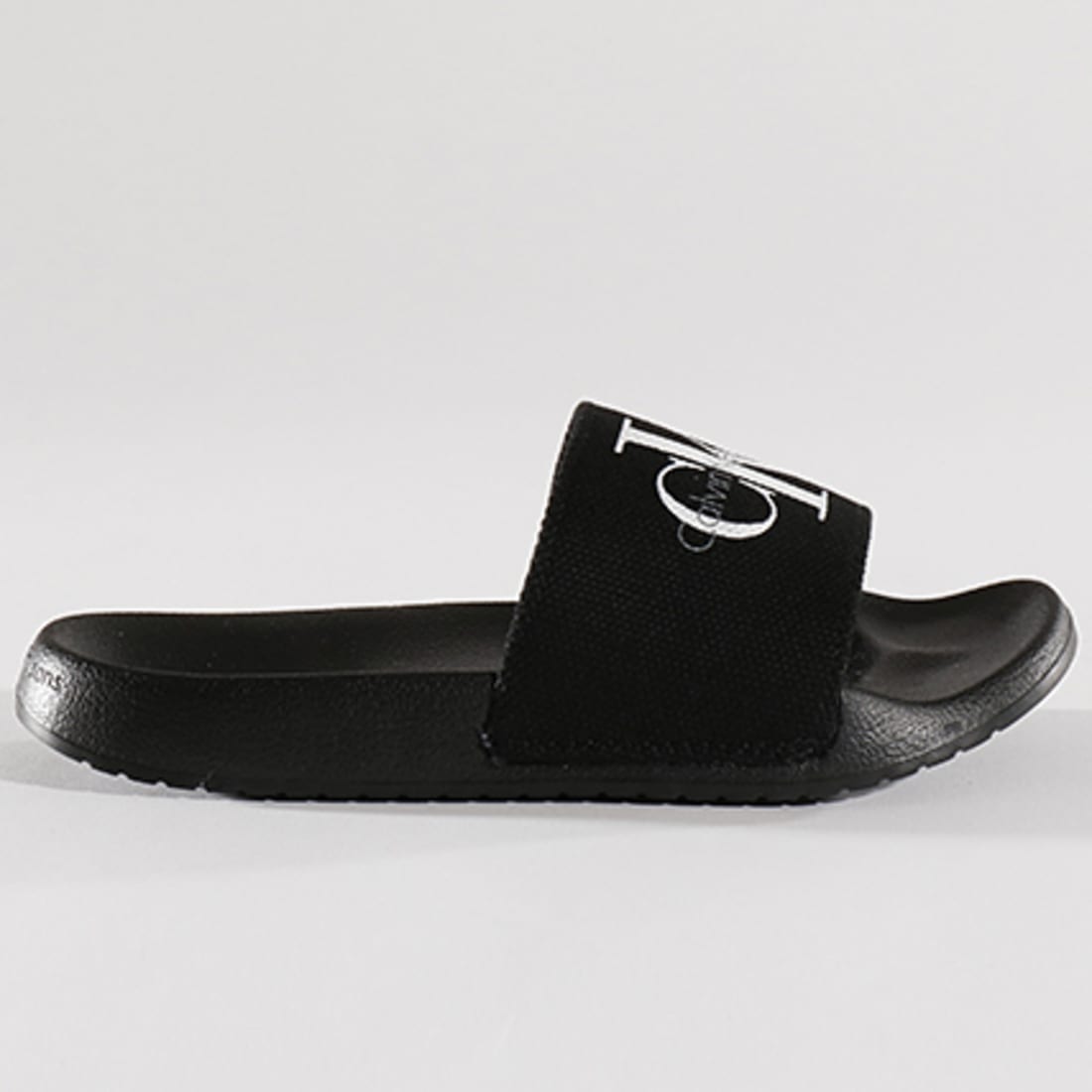 Calvin Klein - Claquettes Femme Chantal Heavy Canvas ...