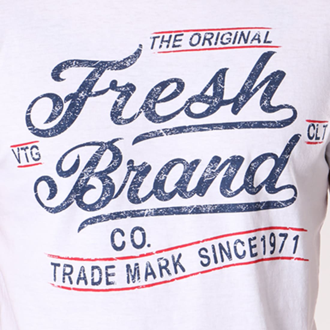 The Fresh Brand Tee Shirt Shtf621 Blanc