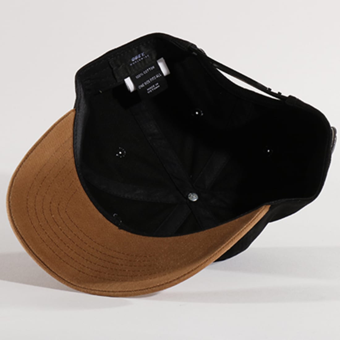 Obey - Casquette 90s Jumble 6 Panel Noir Beige - LaBoutiqueOfficielle.com