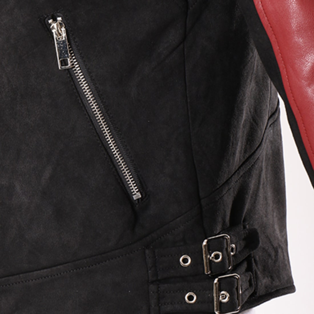 Veste top suedine bordeaux