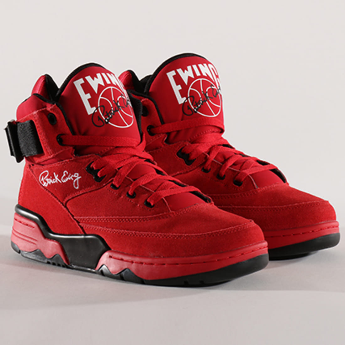 Ewing 33 Hi Orion Chaussures De Basketball Sans Sangle Pour Homme, Blanc/rouge, 44.5 EU