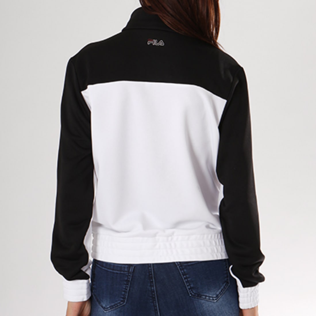 Fila - Veste Zippée Femme Joye 682035 Blanc Noir ...