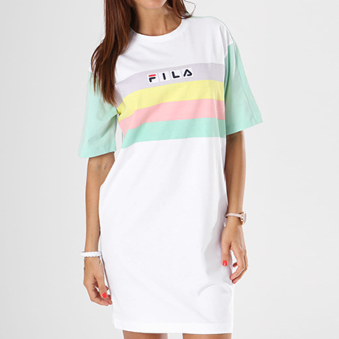 Fila Robe  Manches Courtes Femme  Jasmine  682120 Blanc 