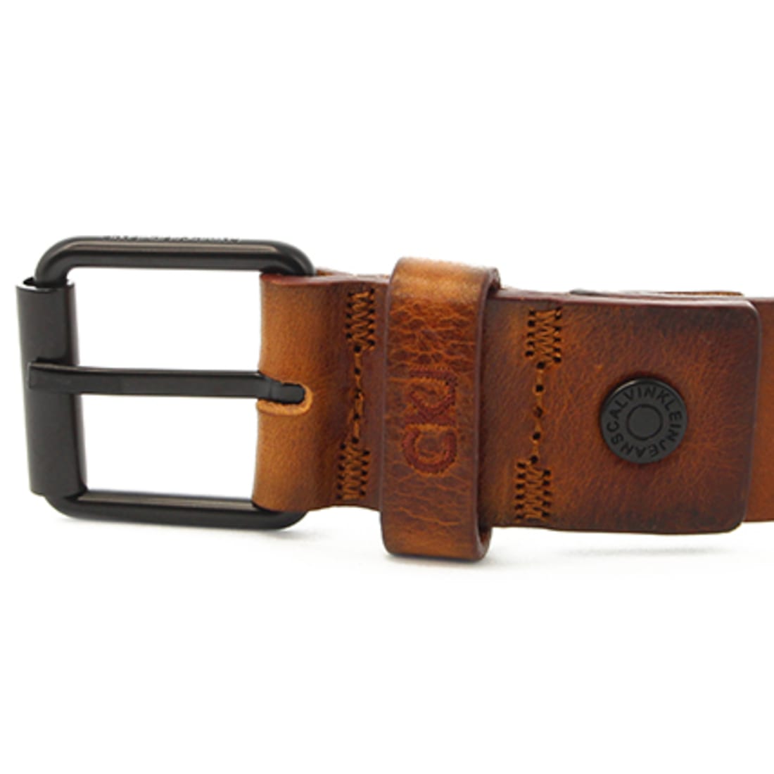Calvin Klein - Ceinture Leather 3840 Marron ...
