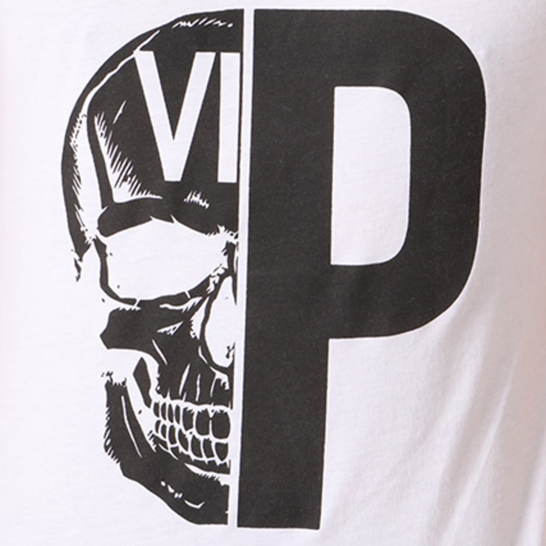 VIP Clothing - Tee Shirt Oversize 10263 Blanc Noir