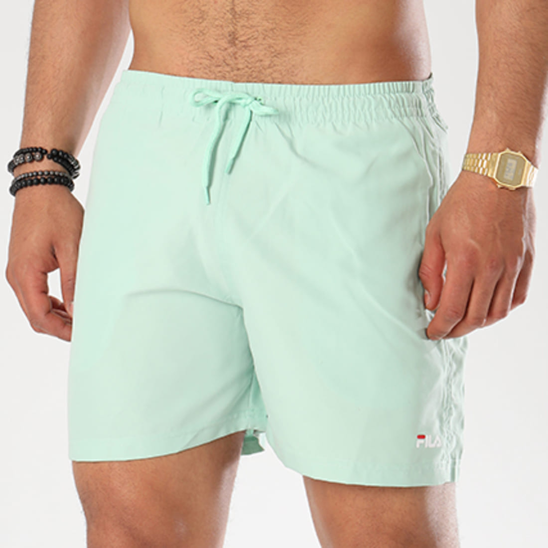 Fila - Short De Bain Wade 682208 Vert Clair ...