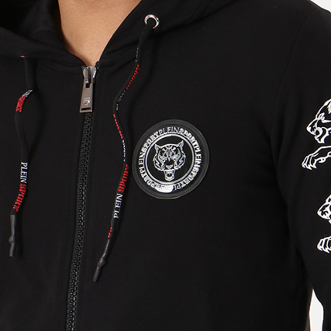 Philipp Plein Sport - Veste Zippée Capuche Fly Over Noir ...