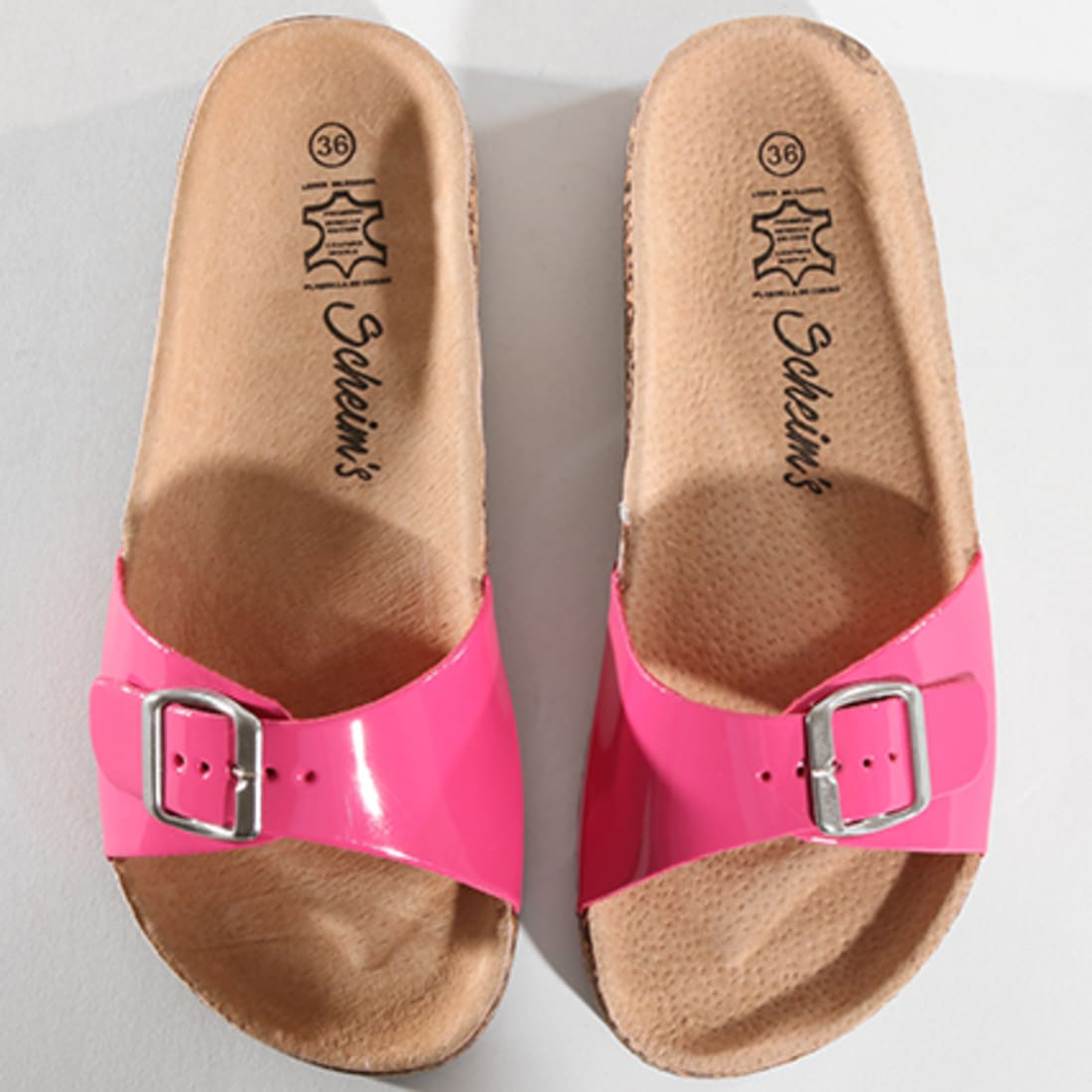 claquette rose femme