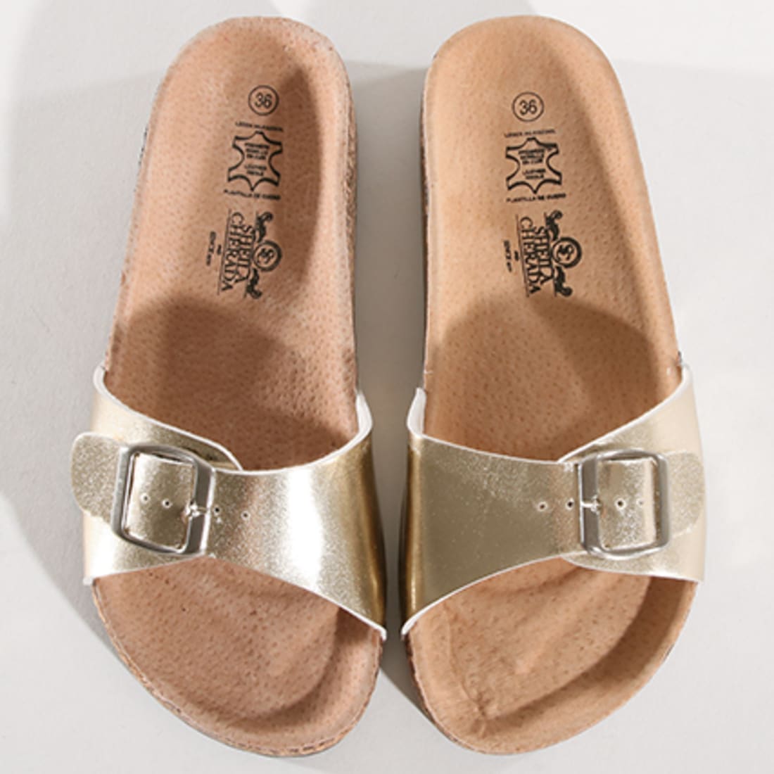 claquette rose gold