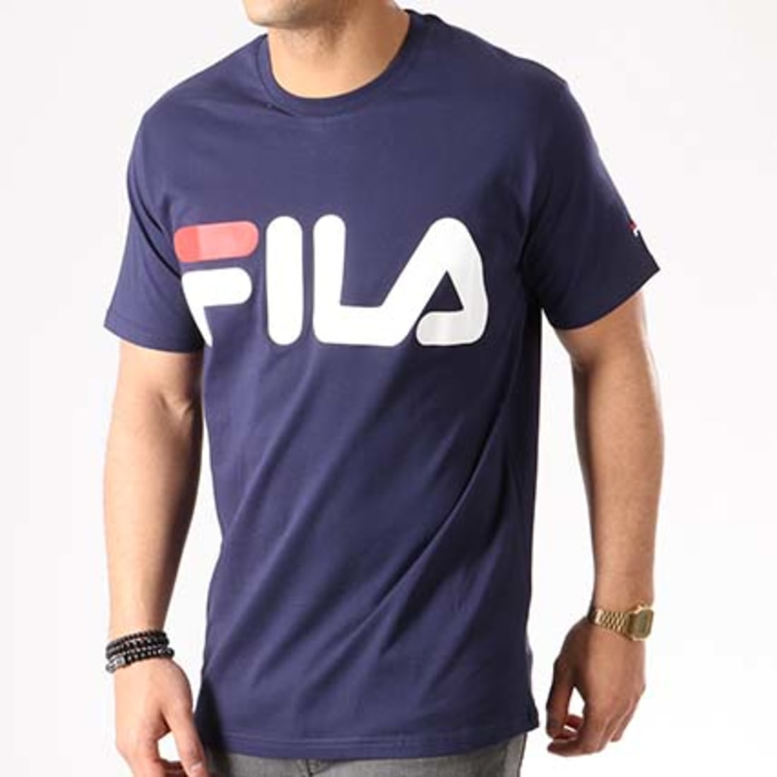 T shirt fila bleu best sale