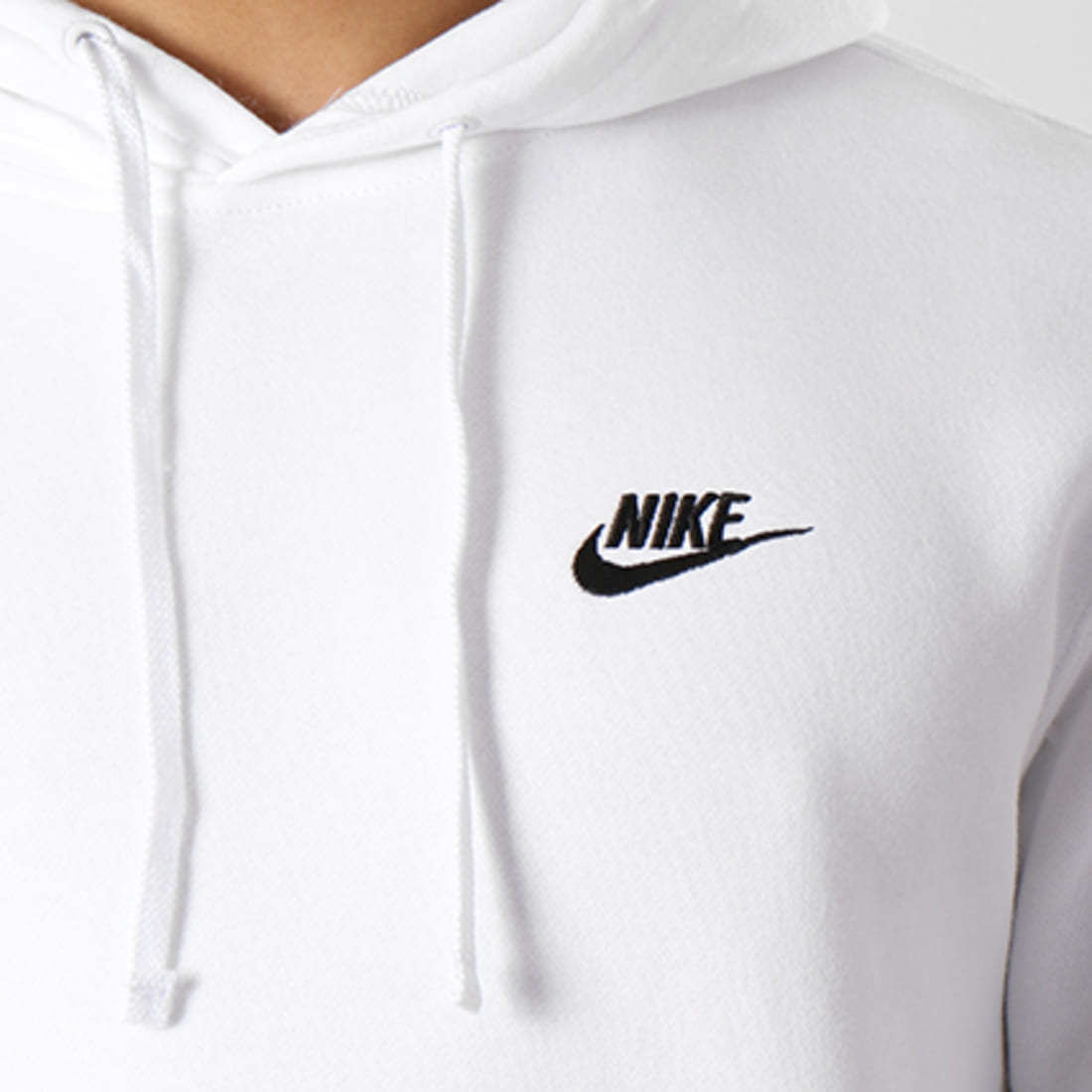Sweat Capuche Nike Sportswear Club Fleece Blanc - Espace Foot