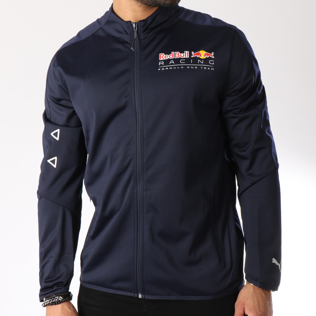 Puma Veste Zippée Red Bull Racing T7 576629 Bleu Marine
